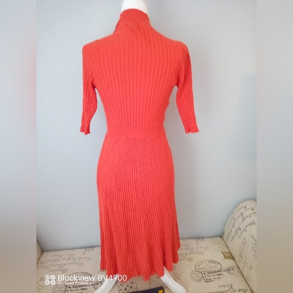 Who What Wear - women's elbow sleeve -  mock neck - flat rib sweater dress. XS - Picture 2 of 5